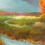 Autumn Flame 11 x 14 acrylic on wood panel available 